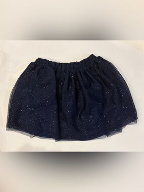🎀 Toughskins Navy Glitter Tulle Skirt Size L (6X)